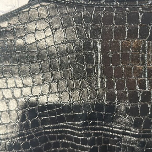 👗 Zara Textured Leather Shirt Dress -Black Oversized with Belt - NWT - Size XS - Picture 5 of 5